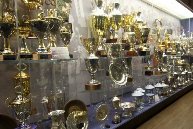 Display of Trophies © Manchester United Football Club