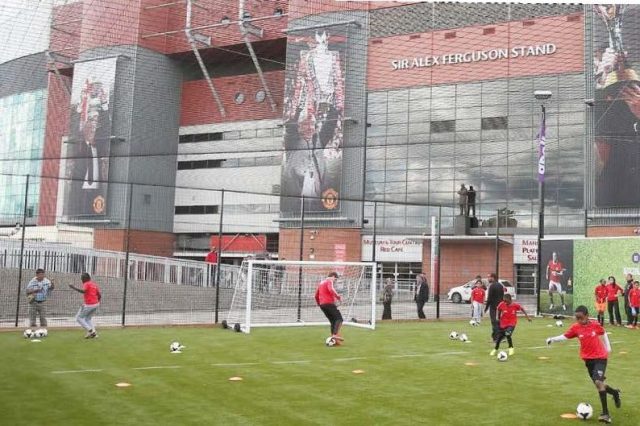Football Game outside Old Trafford ©Manchester United Football Club