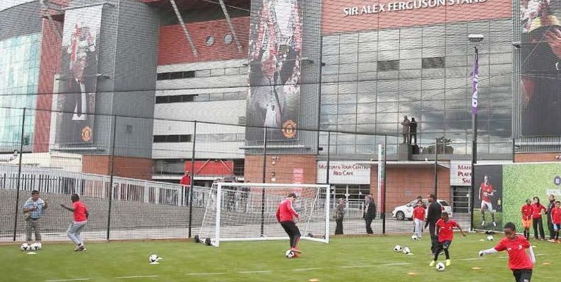 Football Game outside Old Trafford ©Manchester United Football Club